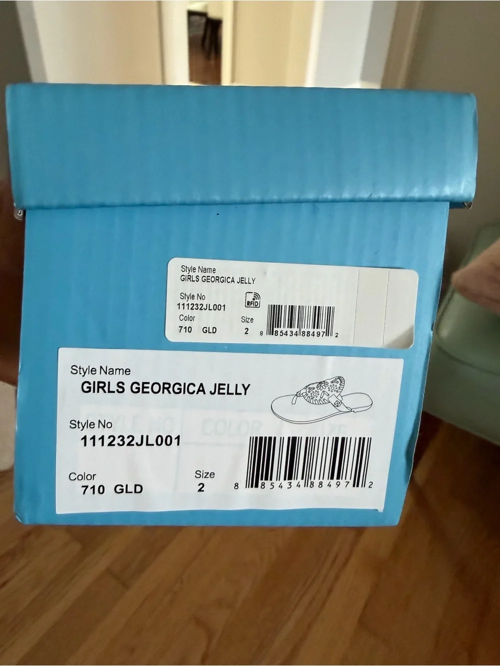 Jack Rogers shiny metallic